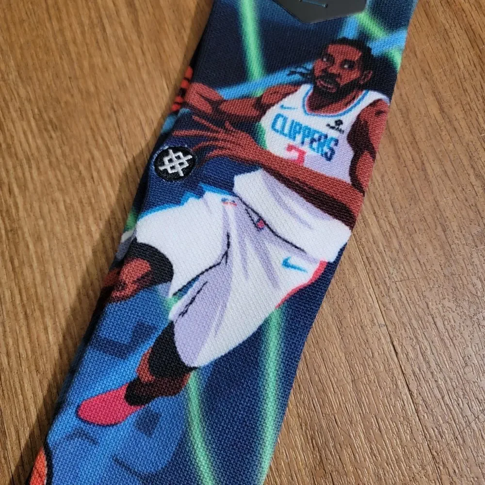 Stance NBA Kawhi Leonard Fast Break Crew Socks Los Angeles Clippers Large L New